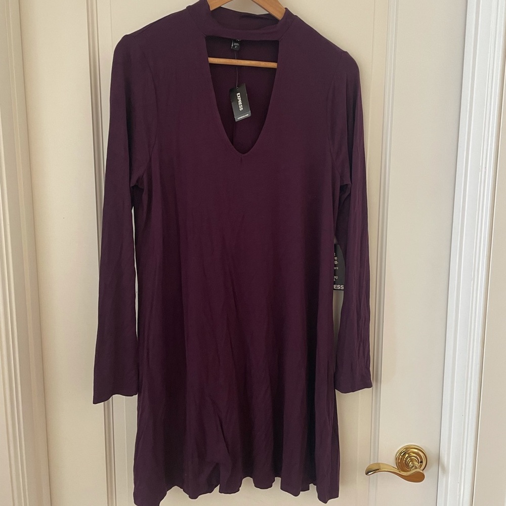 Express knit dress with choker. Brand new.